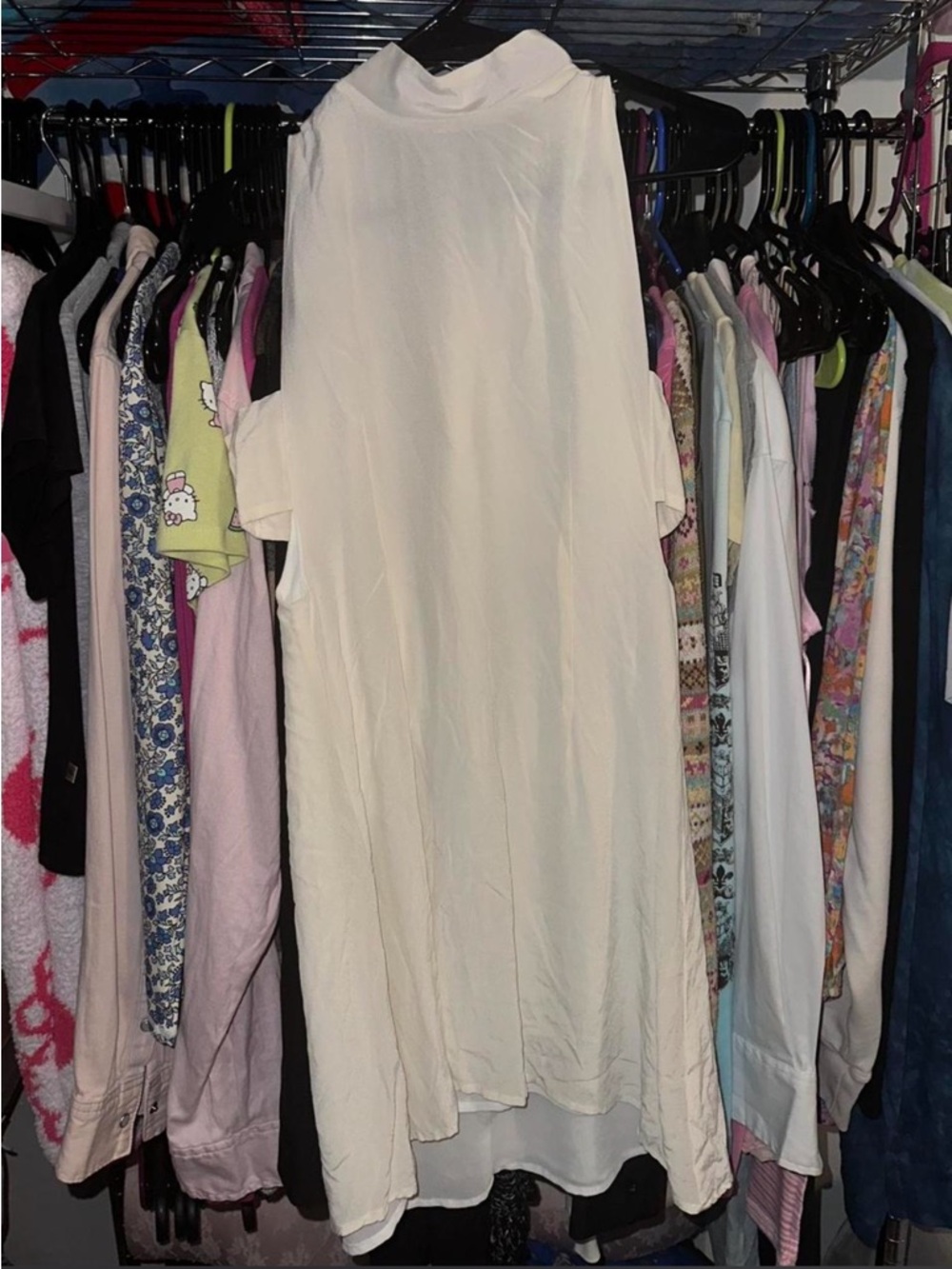 Stone Cold Fox Cream Mini Dress with High Neck